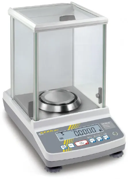 Analysenwaage - 320g Ablesbarkeit 0,1mg - Wiegen unter Laborbedingungen